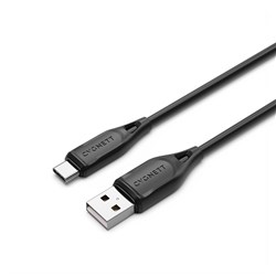 CYGNETT USB A TO USB C 1 Metre Charger Cable Black